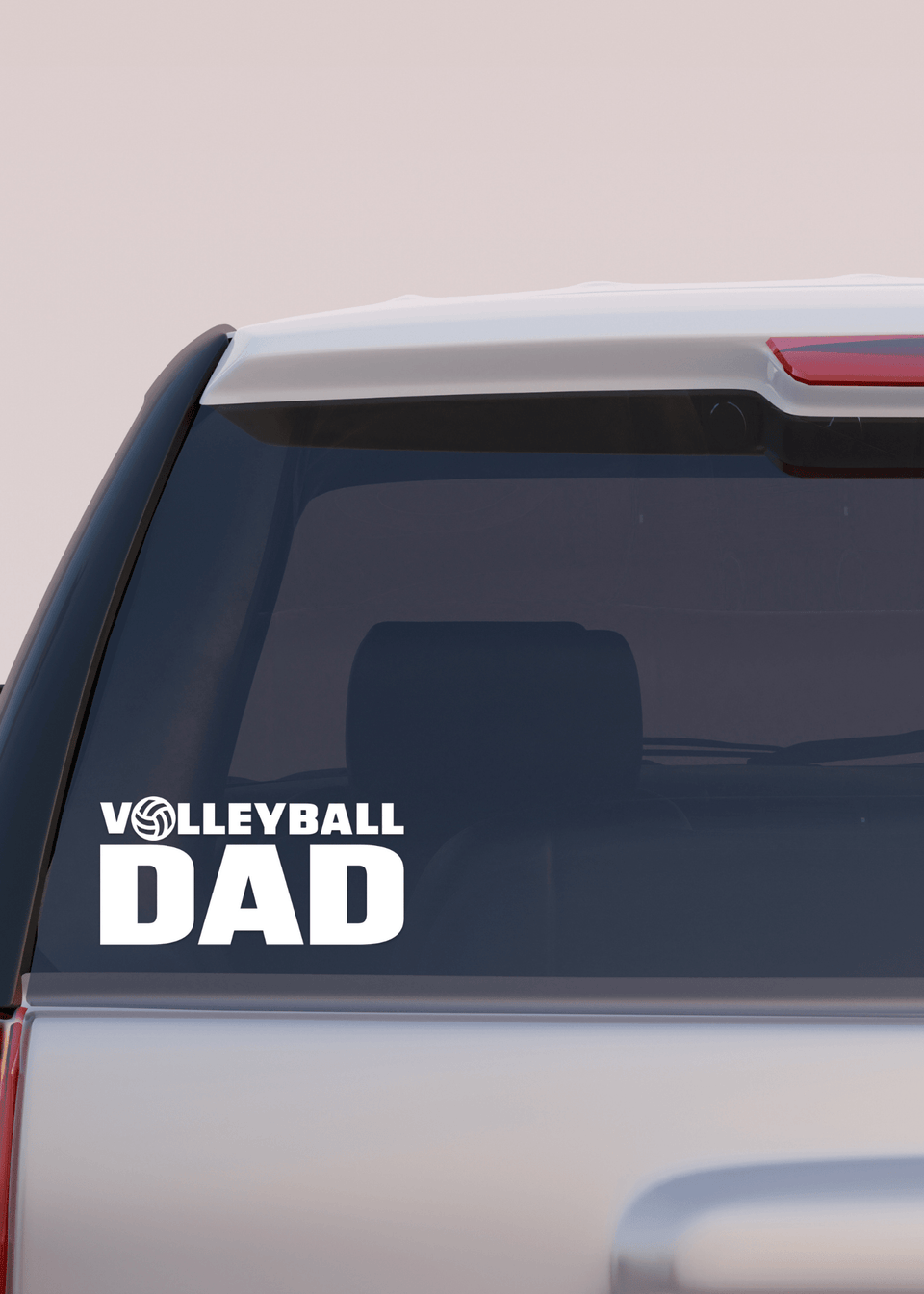 Volleyball Dad Car Decal